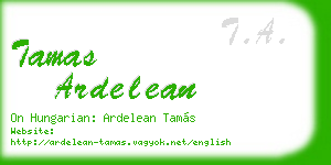 tamas ardelean business card